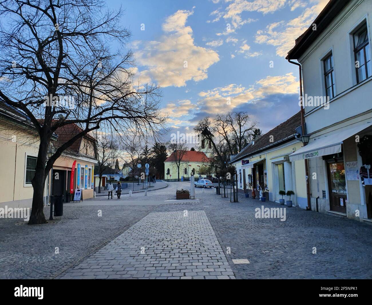 02.18.2020 - Szentendre, Ungheria: È una città sulla riva del fiume nella contea di Pest Foto Stock