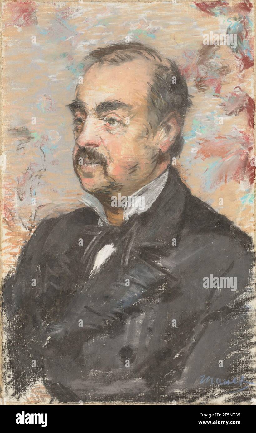 Ritratto di Julien de la Rochenoire. Édouard Manet (francese, 1832 - 1883) Foto Stock