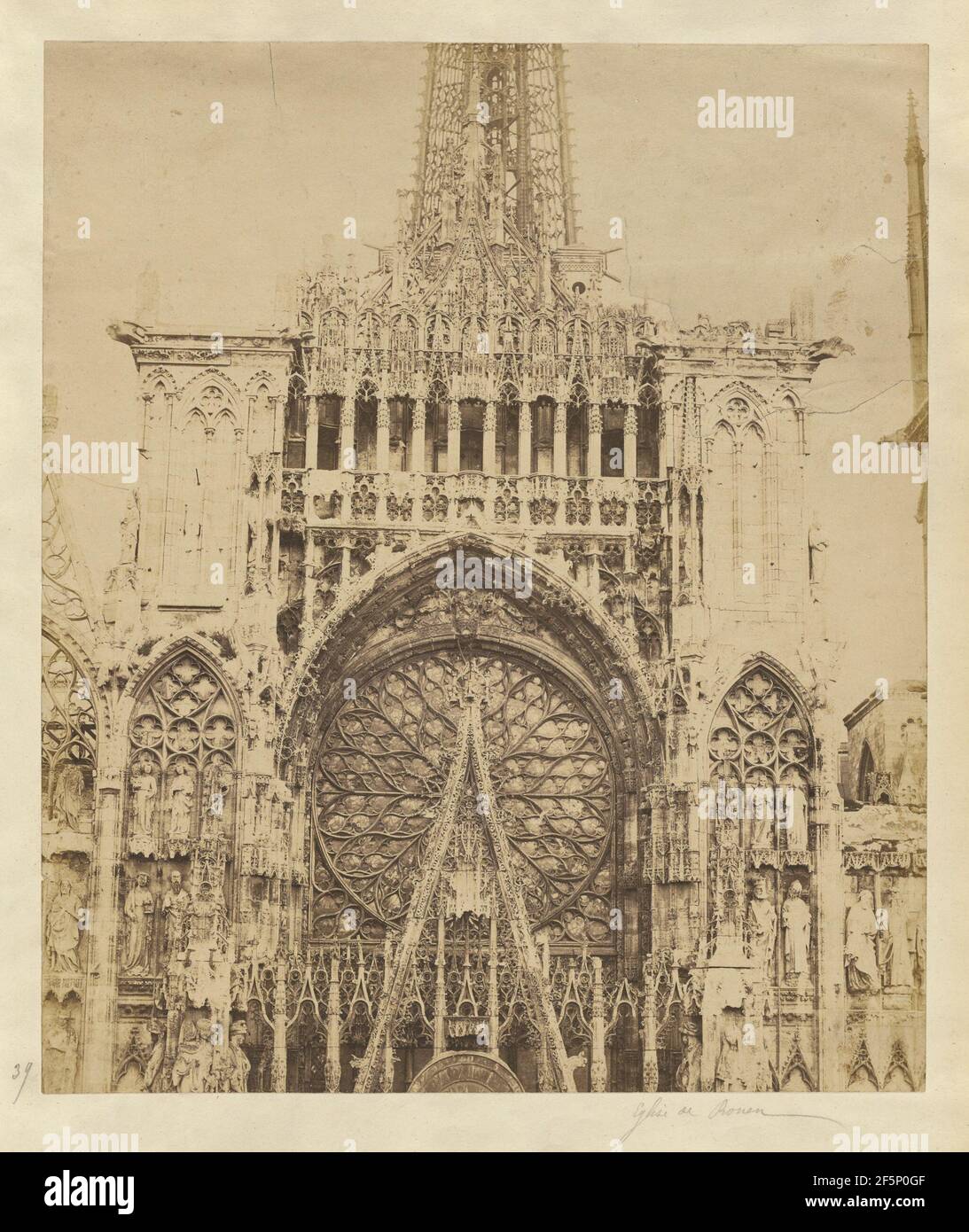 Cattedrale di Rouen. Auguste-Rosalie Bisson (francese, 1826 - 1900) Foto Stock