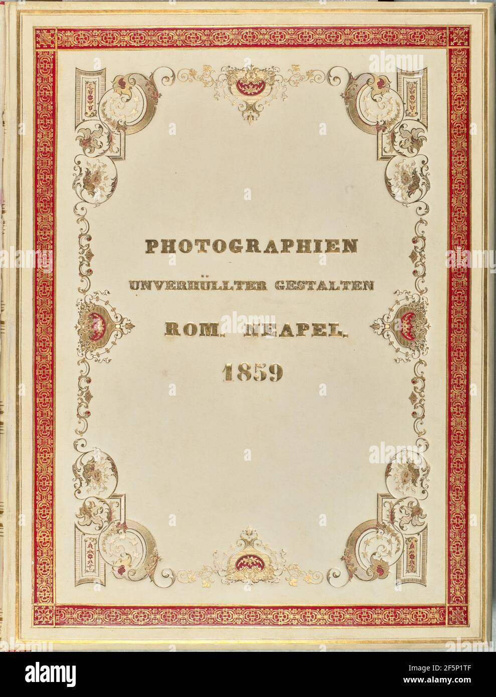 Photographien Unverhüllter Gestalten Rom. Neapel. 1859 Vol. III Foto Stock