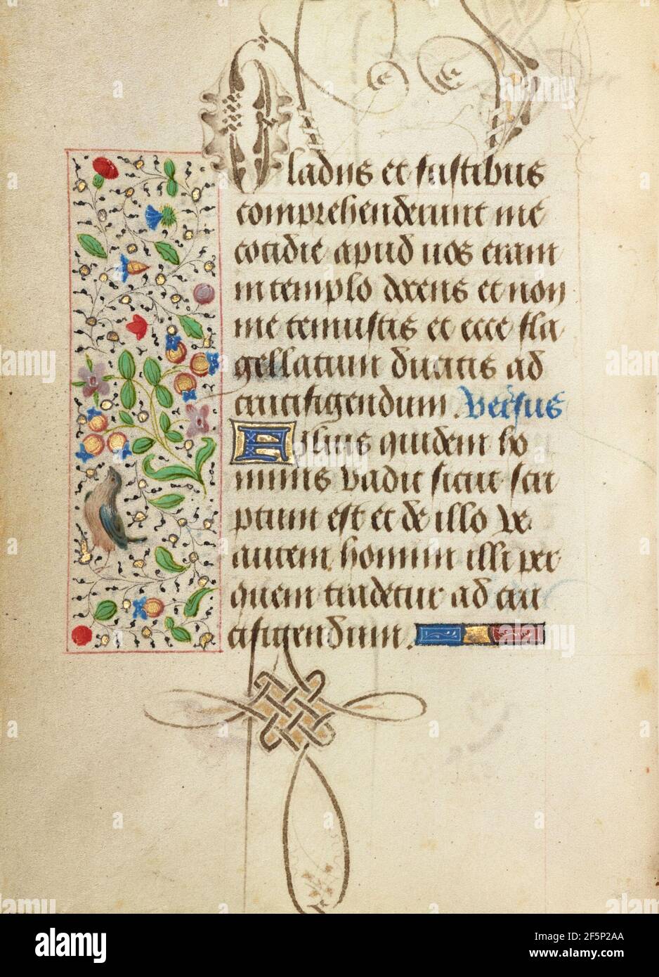 Pagina di testo decorata. Sconosciuto Foto Stock