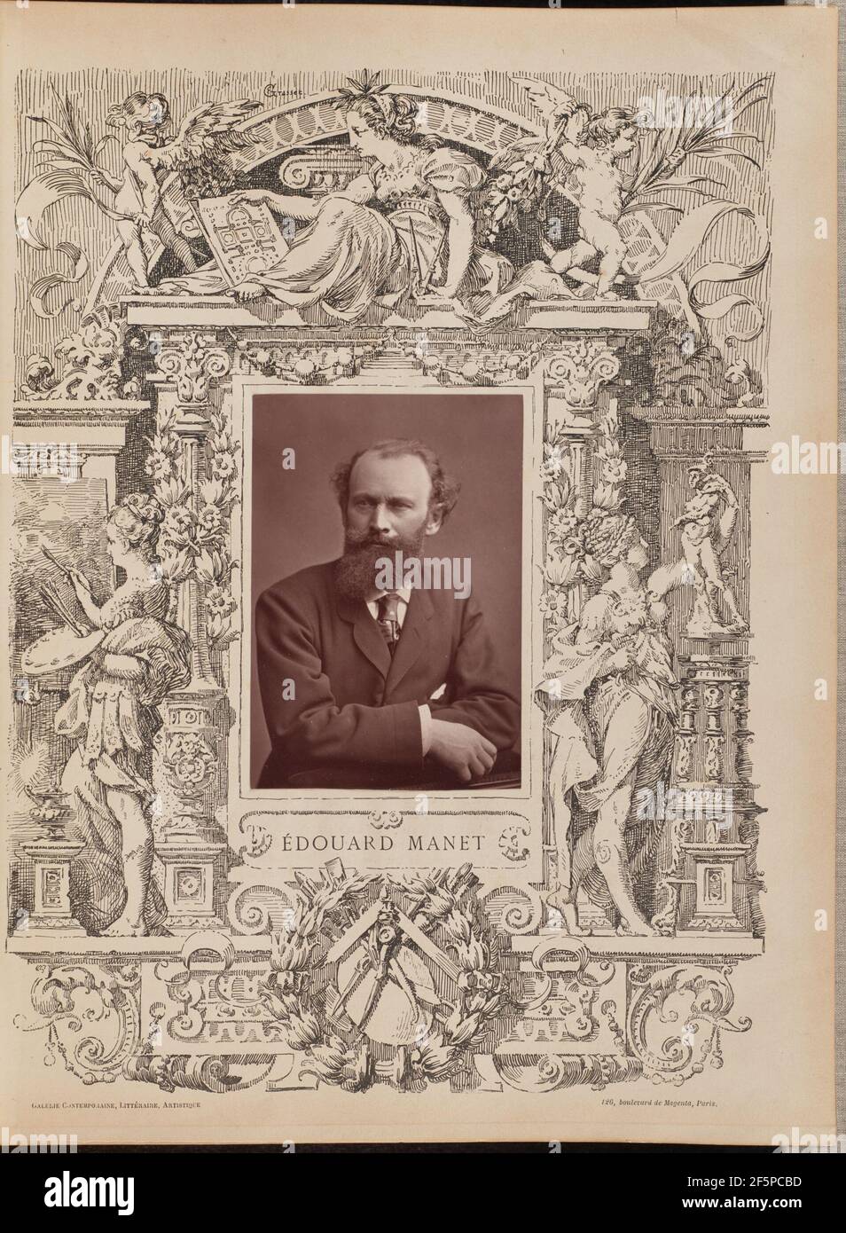 Édouard Manet. Charles Reutlinger (francese, nato Germania, 1816 - 1888) Foto Stock