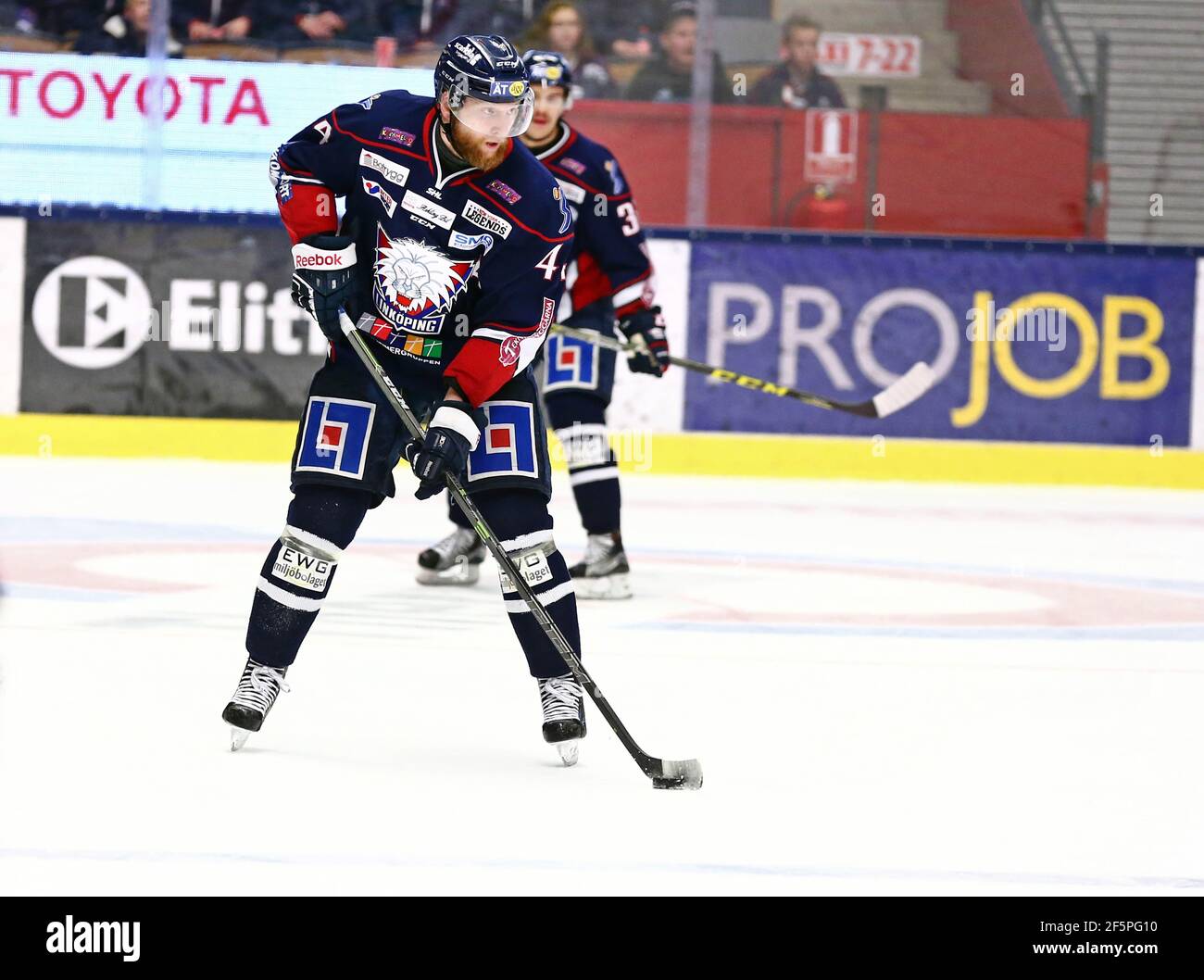 Jonas Junland, club di hockey Linköping, Linköping, Svezia. Foto Stock