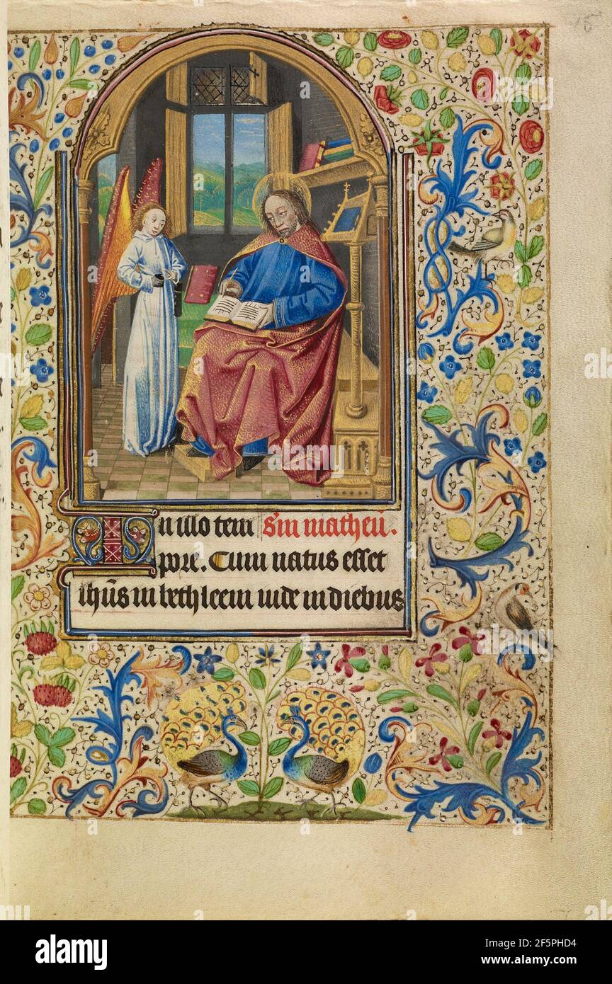 San Matteo. Maestro di Jacques di Lussemburgo (francese, attivo circa 1460 - 1470) Foto Stock