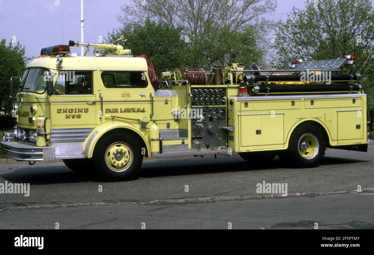 USA US-Fire Truck MACK modello C Pumper Foto Stock