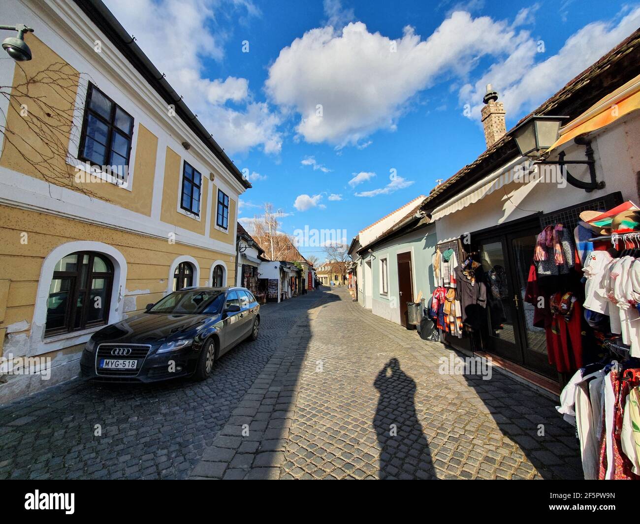 02.18.2020 - Szentendre, Ungheria: È una città sulla riva del fiume nella contea di Pest Foto Stock