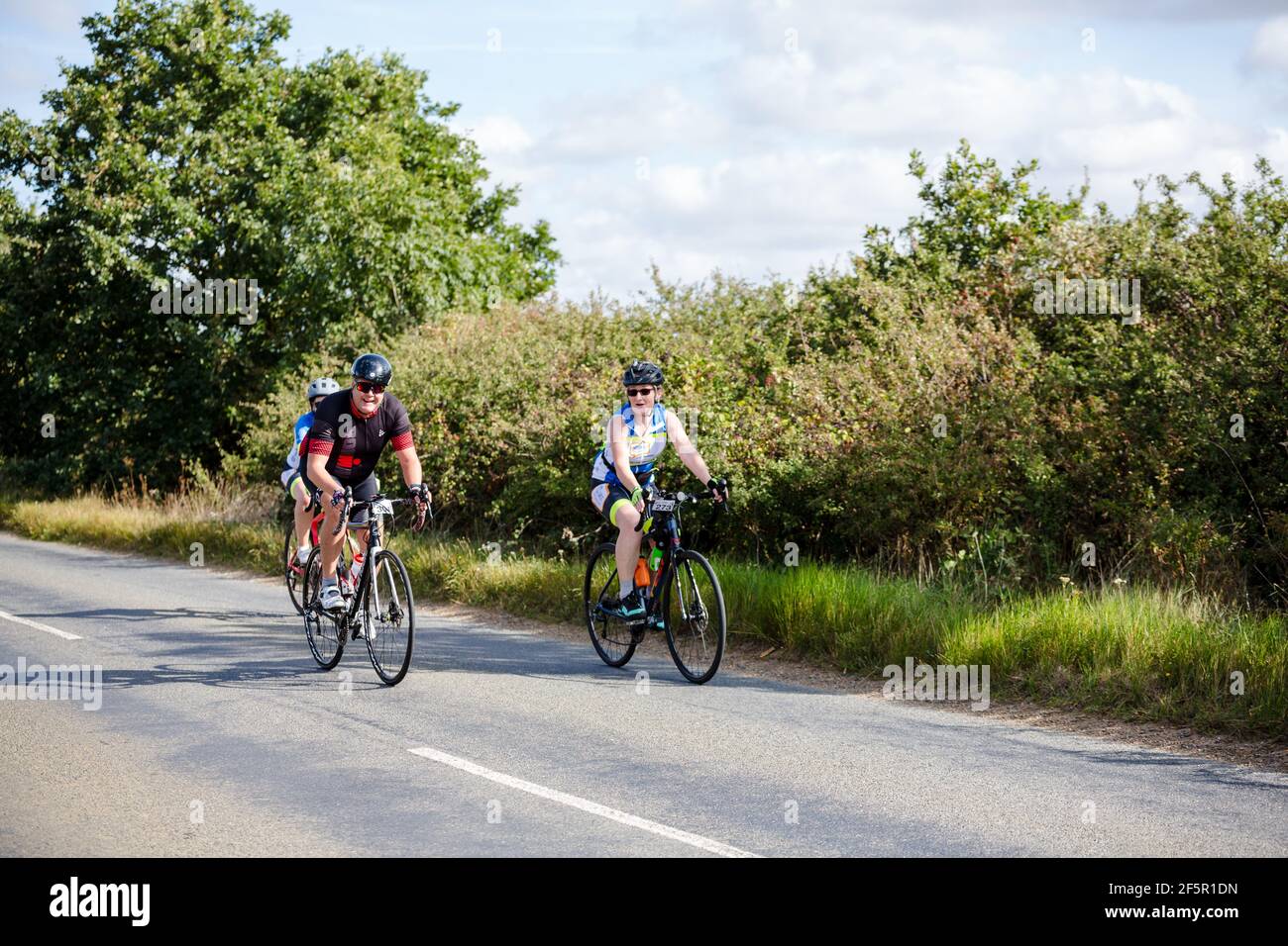 Woodbridge, Suffolk, Regno Unito, settembre 14 2019 - Crafted Classique 2019 100 miglia di percorso attraverso la campagna di Suffolk Foto Stock