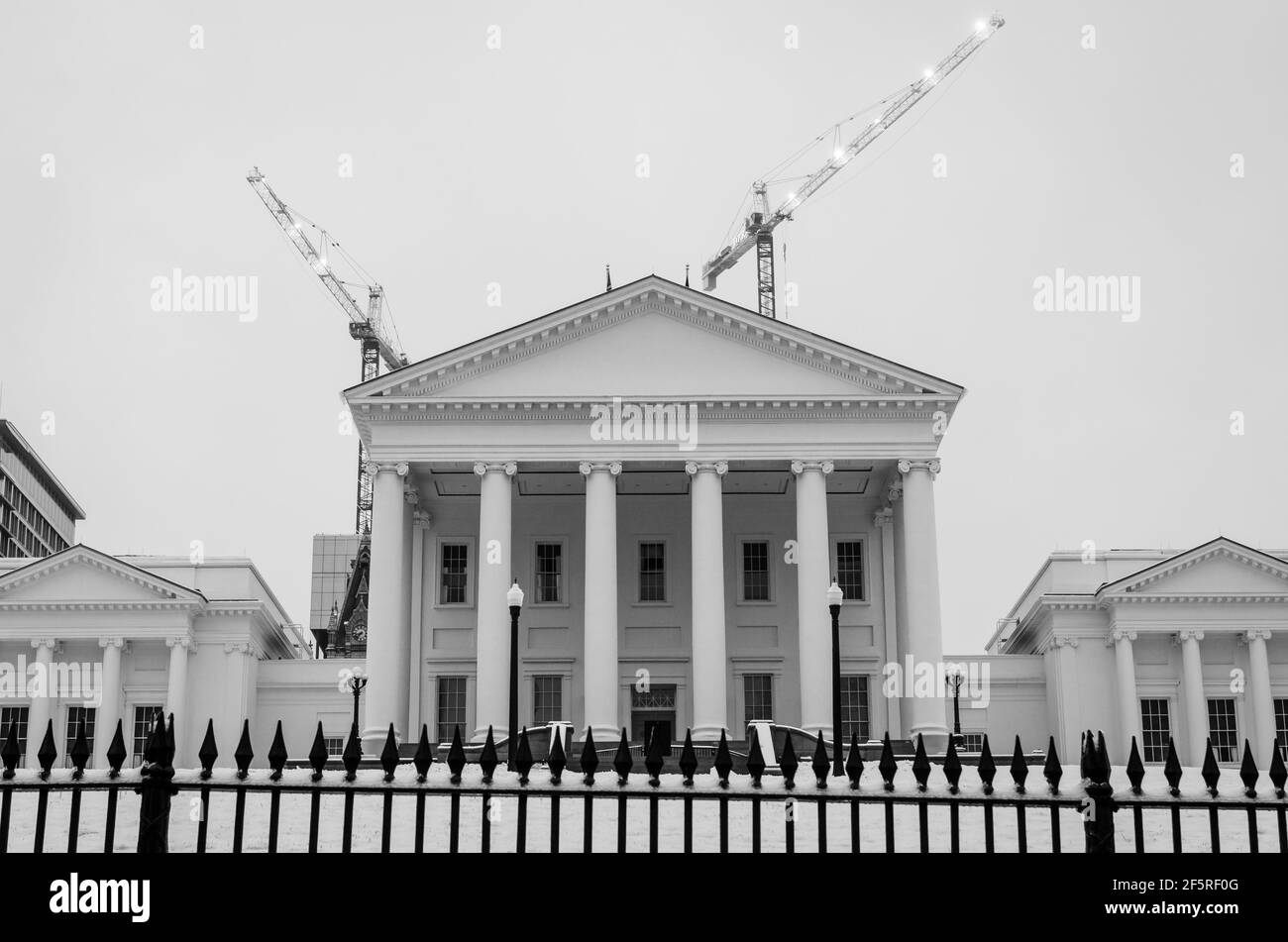 L'edificio della capitale dello stato a Richmond, Virginia, Stati Uniti Foto Stock