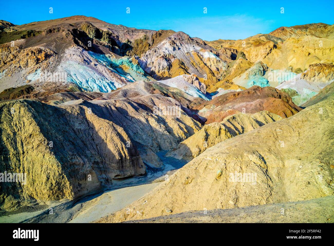 Una tavolozza di color rocce nel Parco Nazionale della Valle della Morte Foto Stock