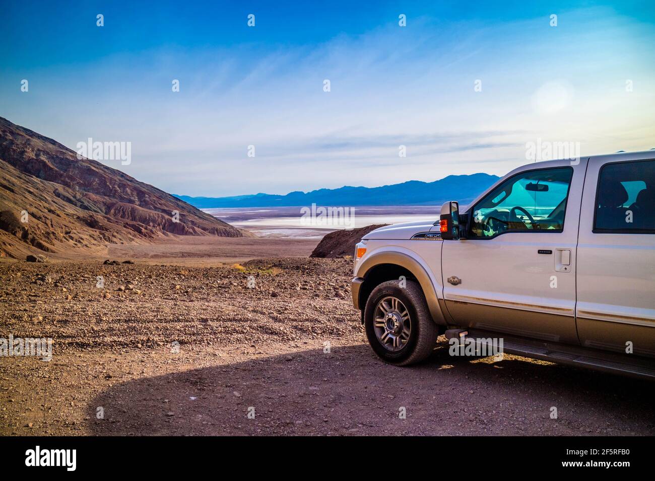 Death Valley National Park, California, USA - 9 marzo 2018: La F350 Ford tac Foto Stock