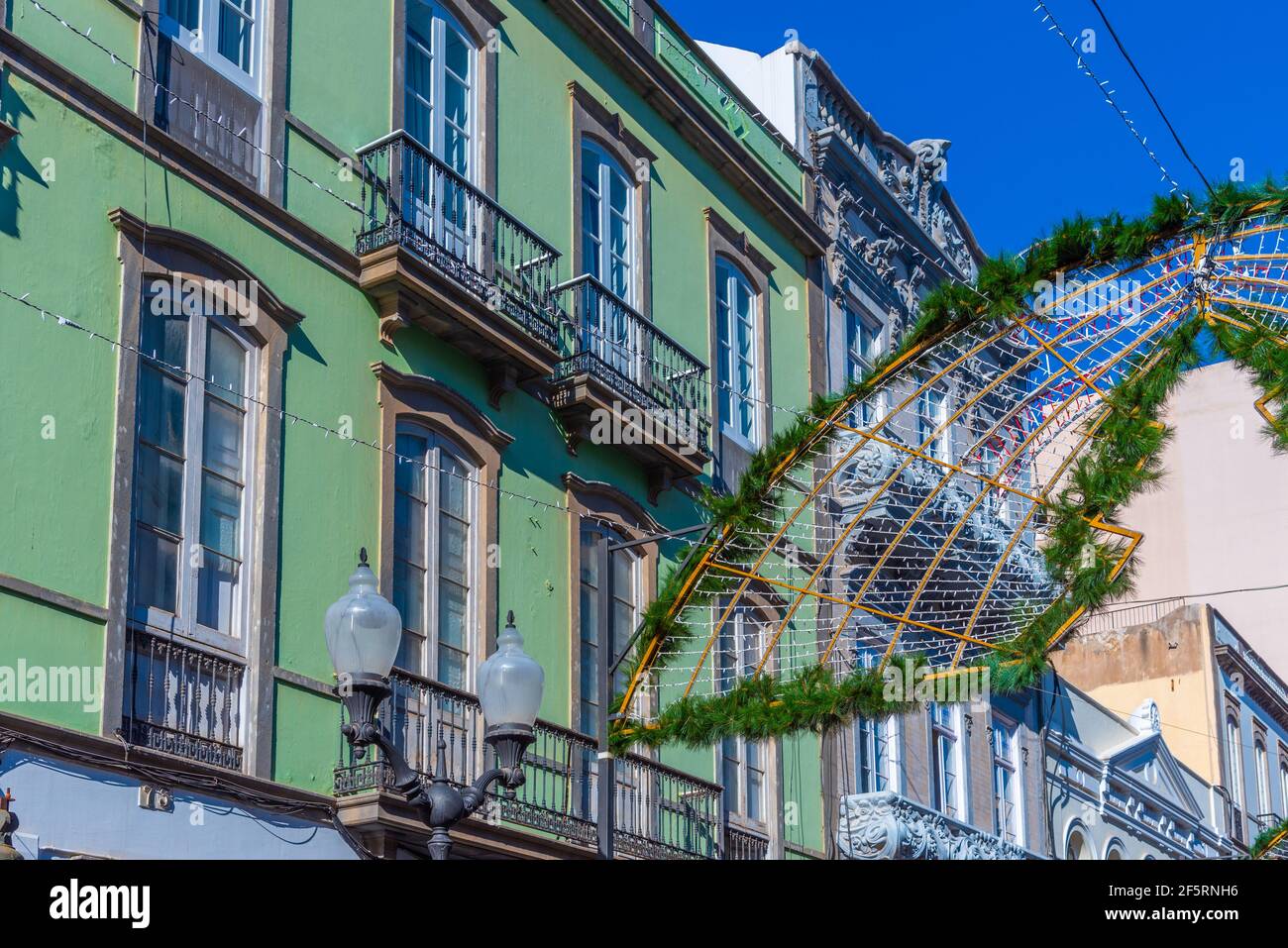 Calle Triana a Las Palmas de Gran Canaria, isole Canarie, Spagna. Foto Stock