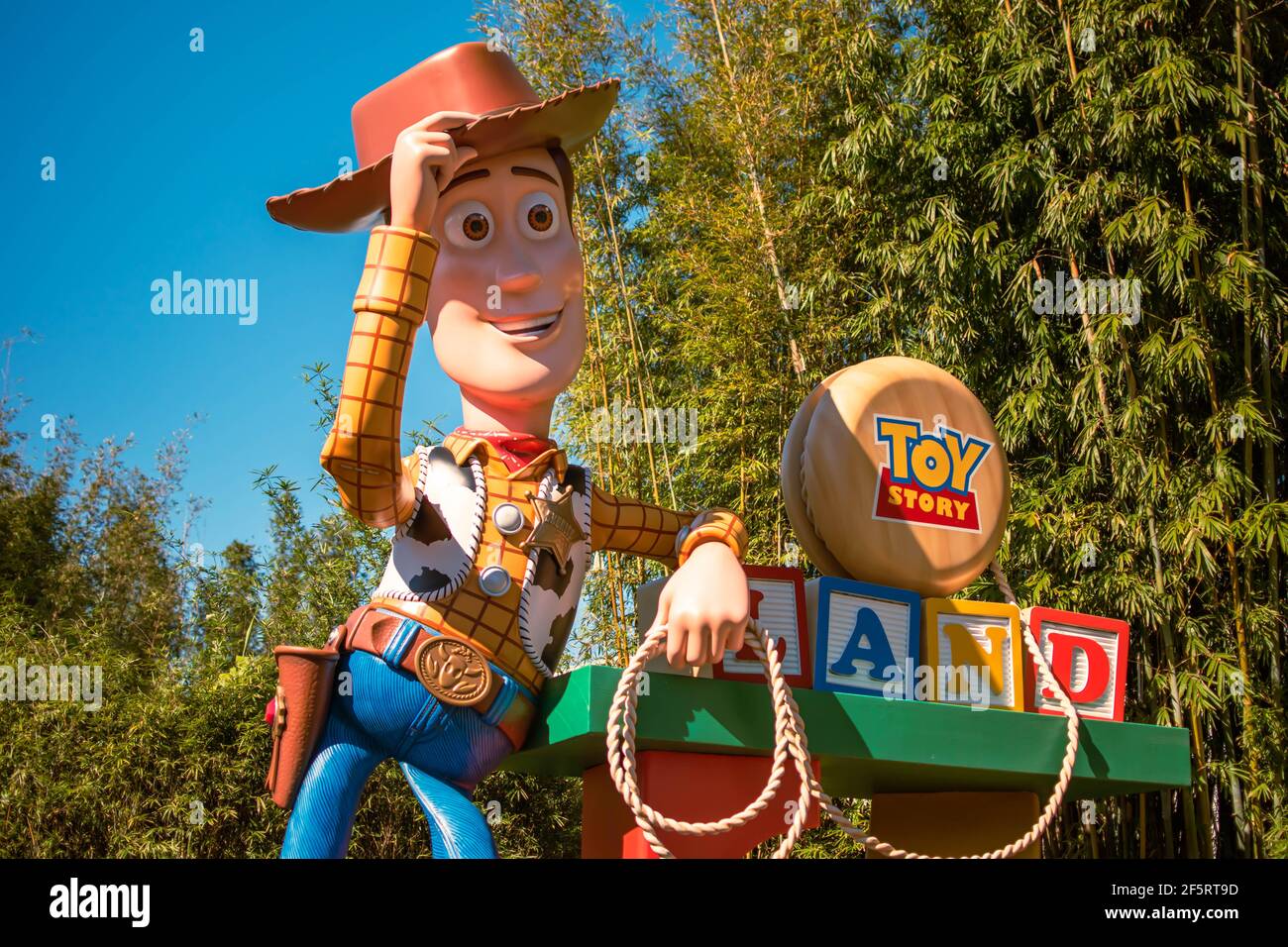 Orlando Florida, gennaio 05,2021. Vista dall'alto di Sheriff Woody agli Hollywood Studios (96) Foto Stock