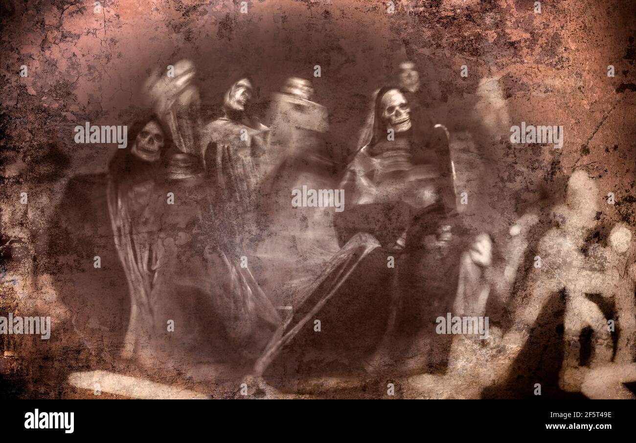 La ballata della morte ( Covid 19 ) Foto Stock