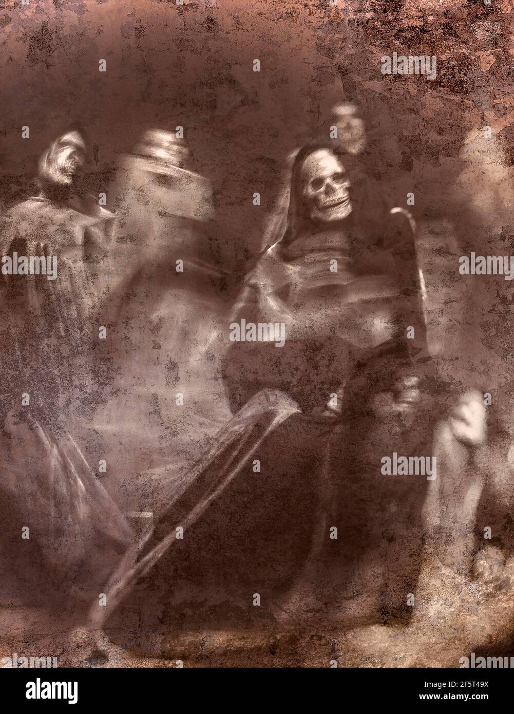 La ballata della morte ( Covid 19 ) Foto Stock