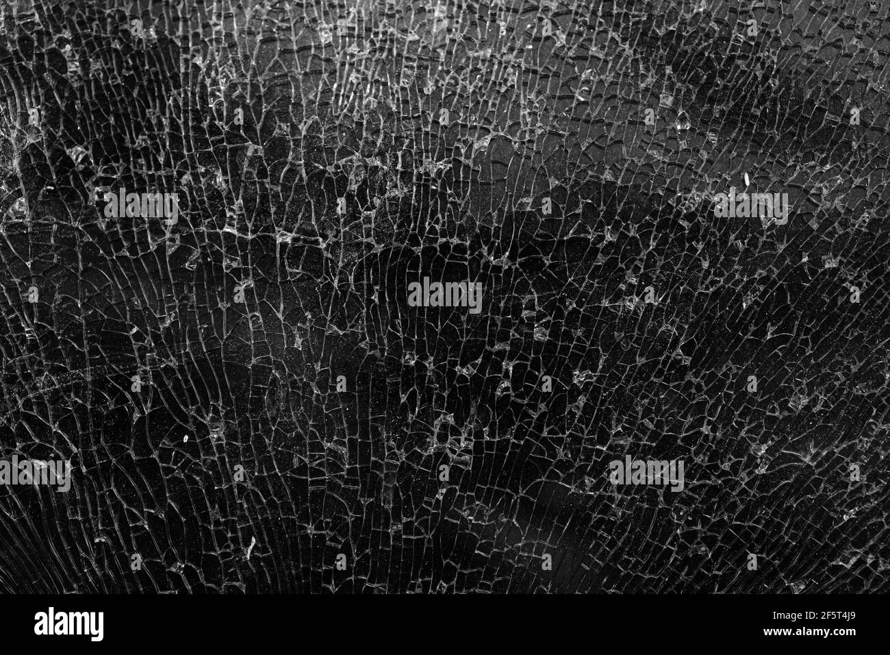 Crack rotto rottura vetro effetto texture reale per sfondo. Foto Stock