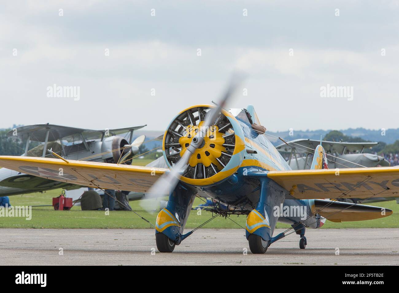 P26 Peashooter a Duxford Flying Legends Foto Stock