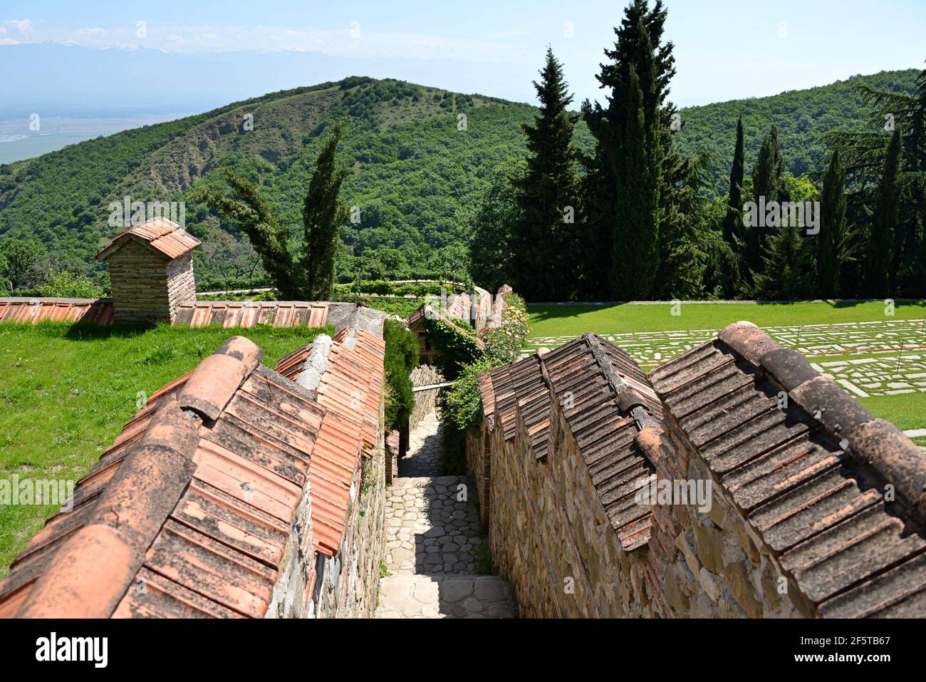 Il Monastero di Bodbe, dedicato a San Nino.Santa Nino ha diffuso il cristianesimo in Georgia.ha trascorso gli ultimi anni della sua vita a Bodbe, dove era burie Foto Stock