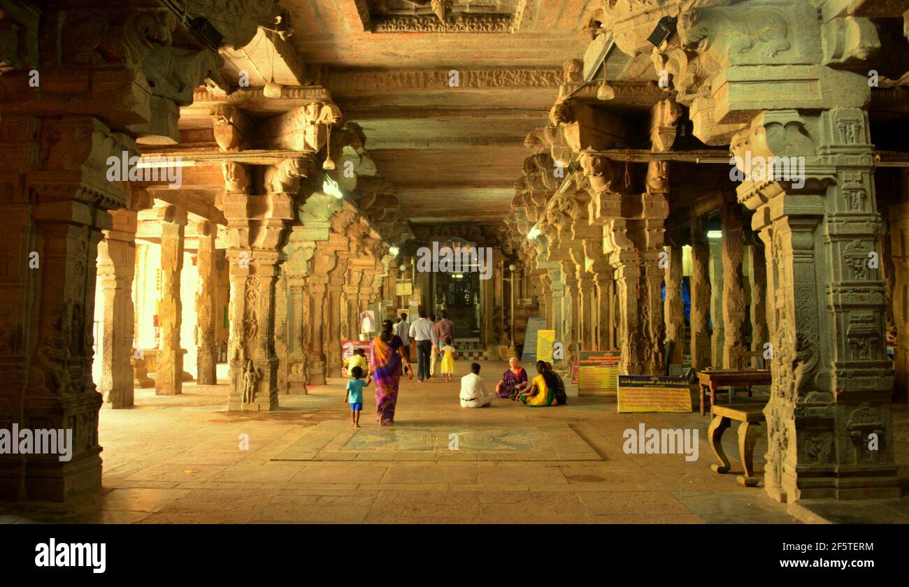 TEMPLI DI KUMBAKONAM Foto Stock