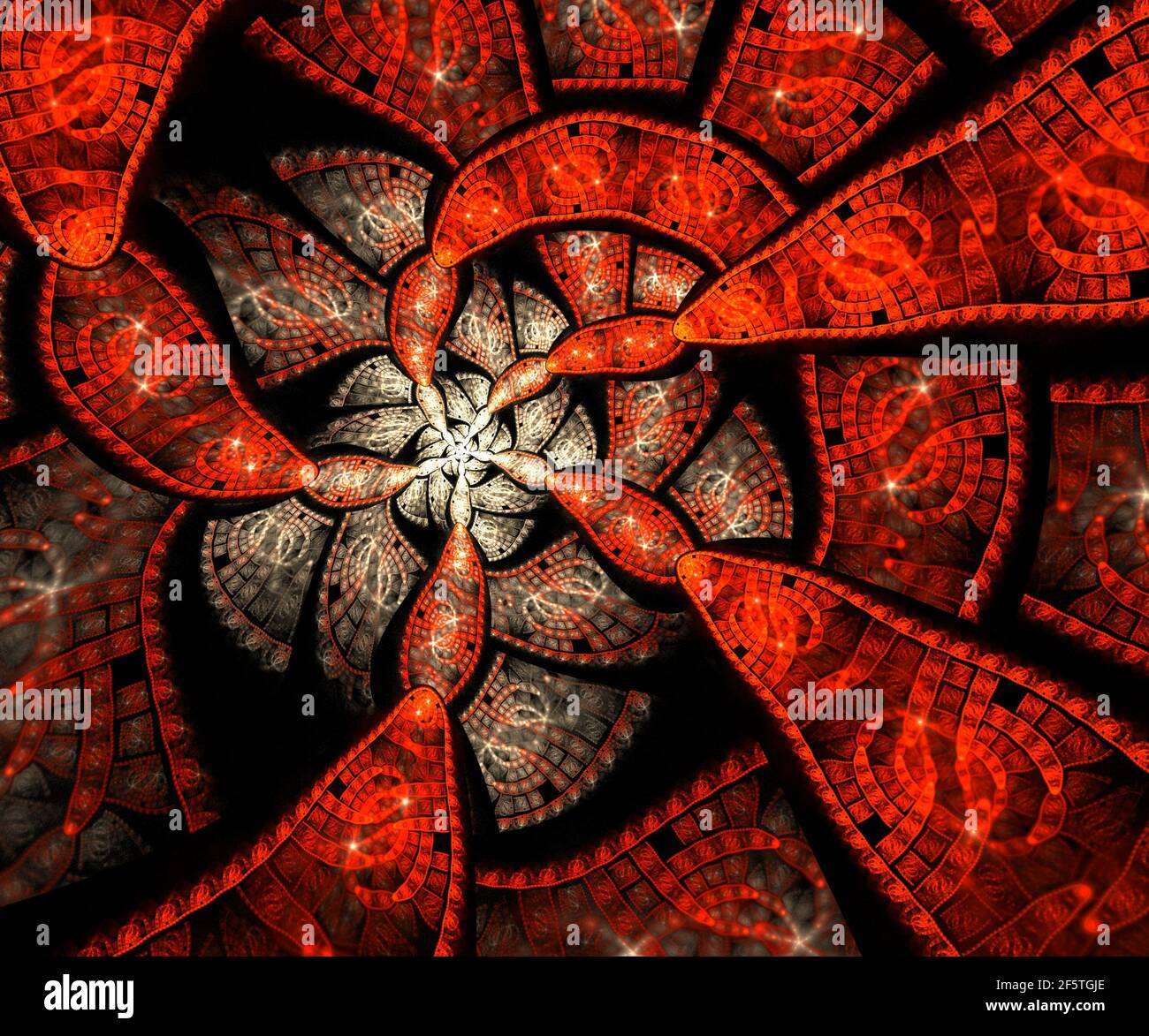 Generata da Computer grafica frattale per arte creativa,design e intrattenimento Foto Stock