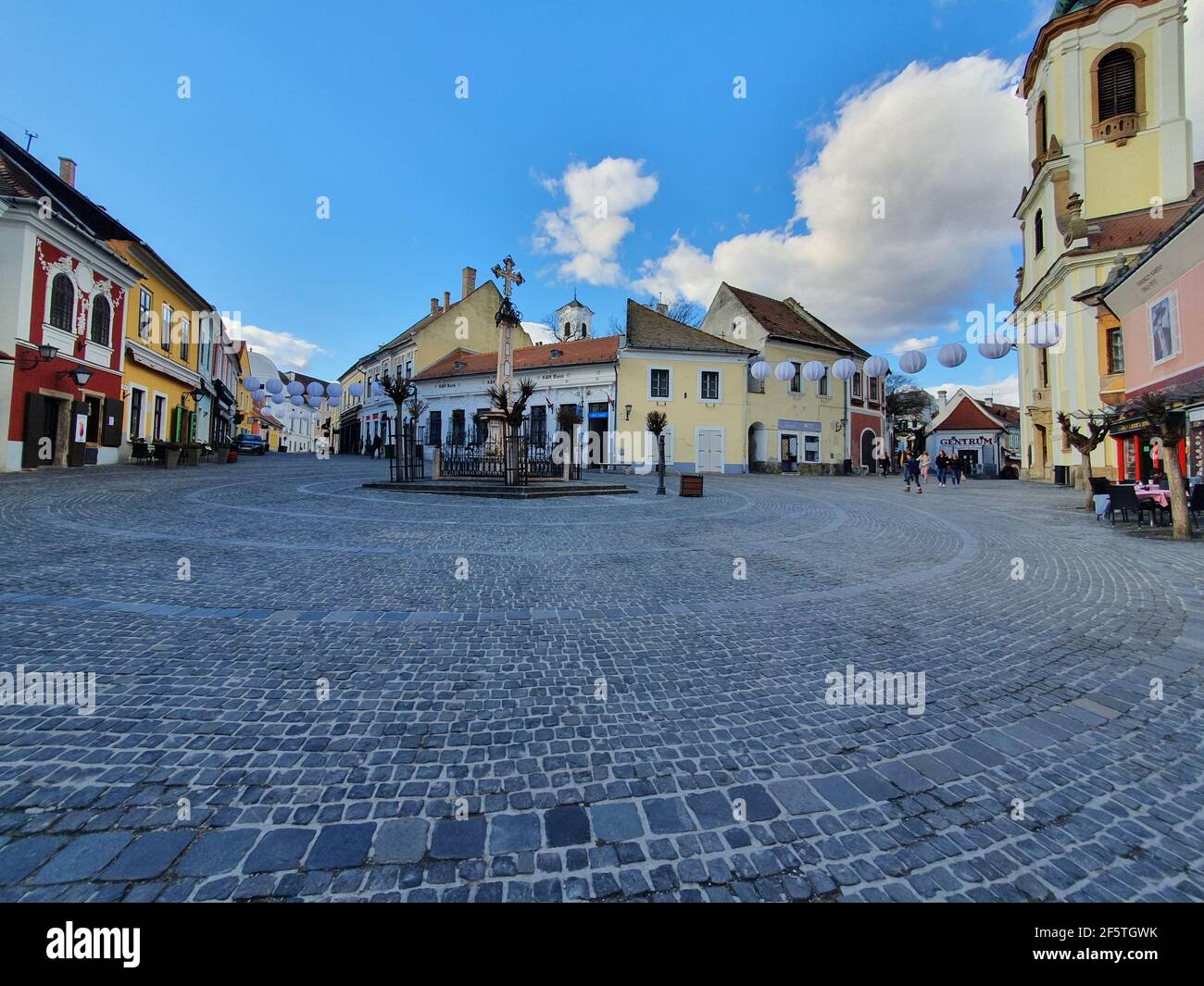 02.18.2020 - Szentendre, Ungheria: È una città sulla riva del fiume nella contea di Pest Foto Stock