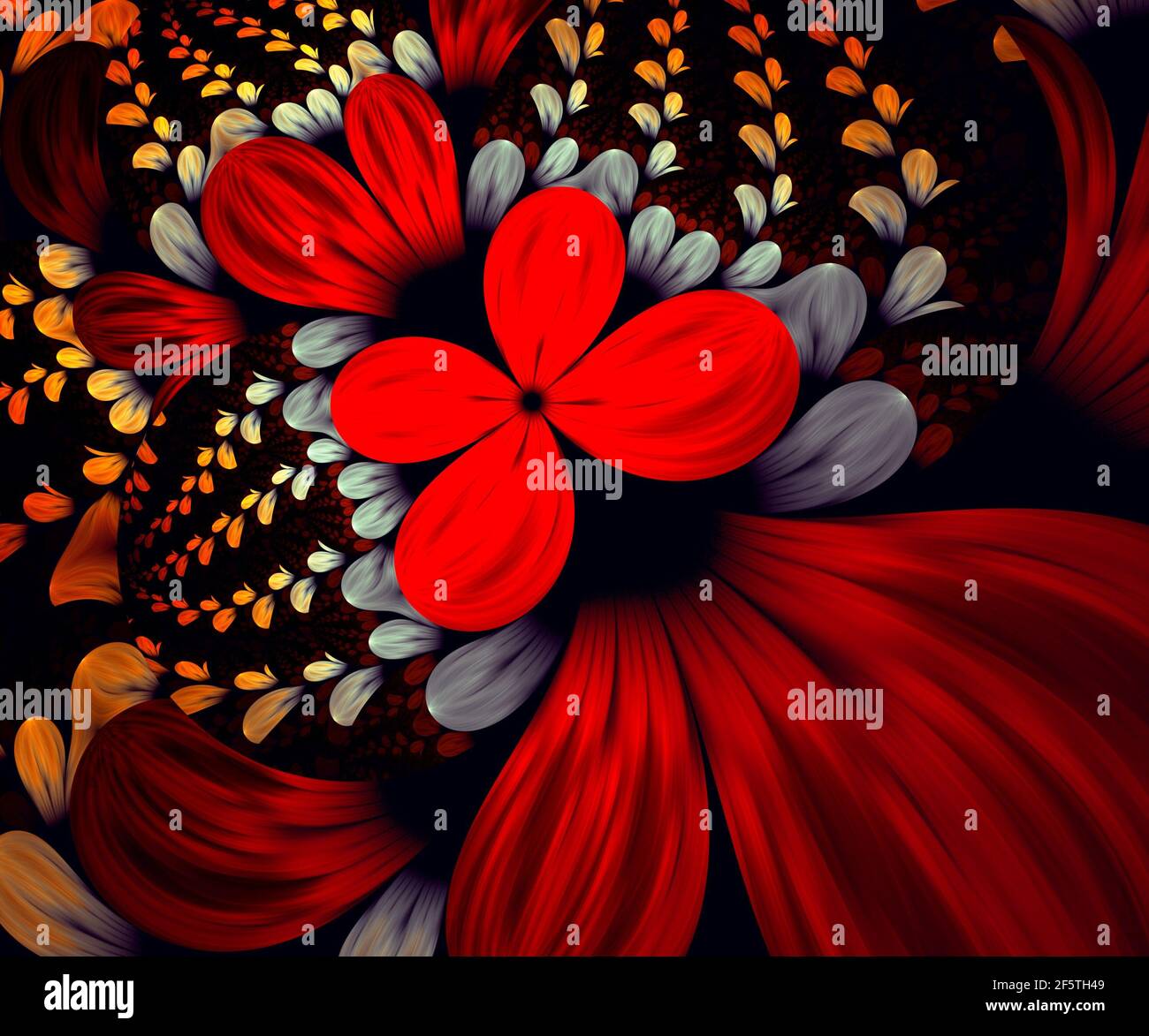 Generata da Computer grafica frattale per arte creativa,design e intrattenimento Foto Stock