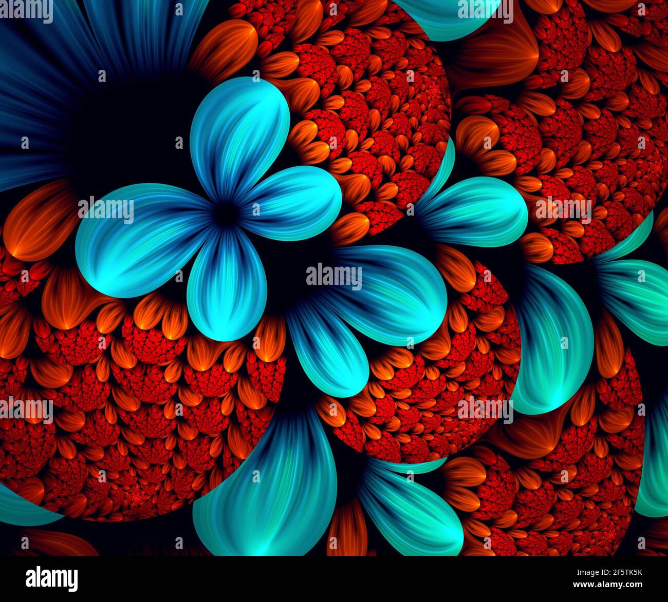Generata da Computer grafica frattale per arte creativa,design e intrattenimento Foto Stock