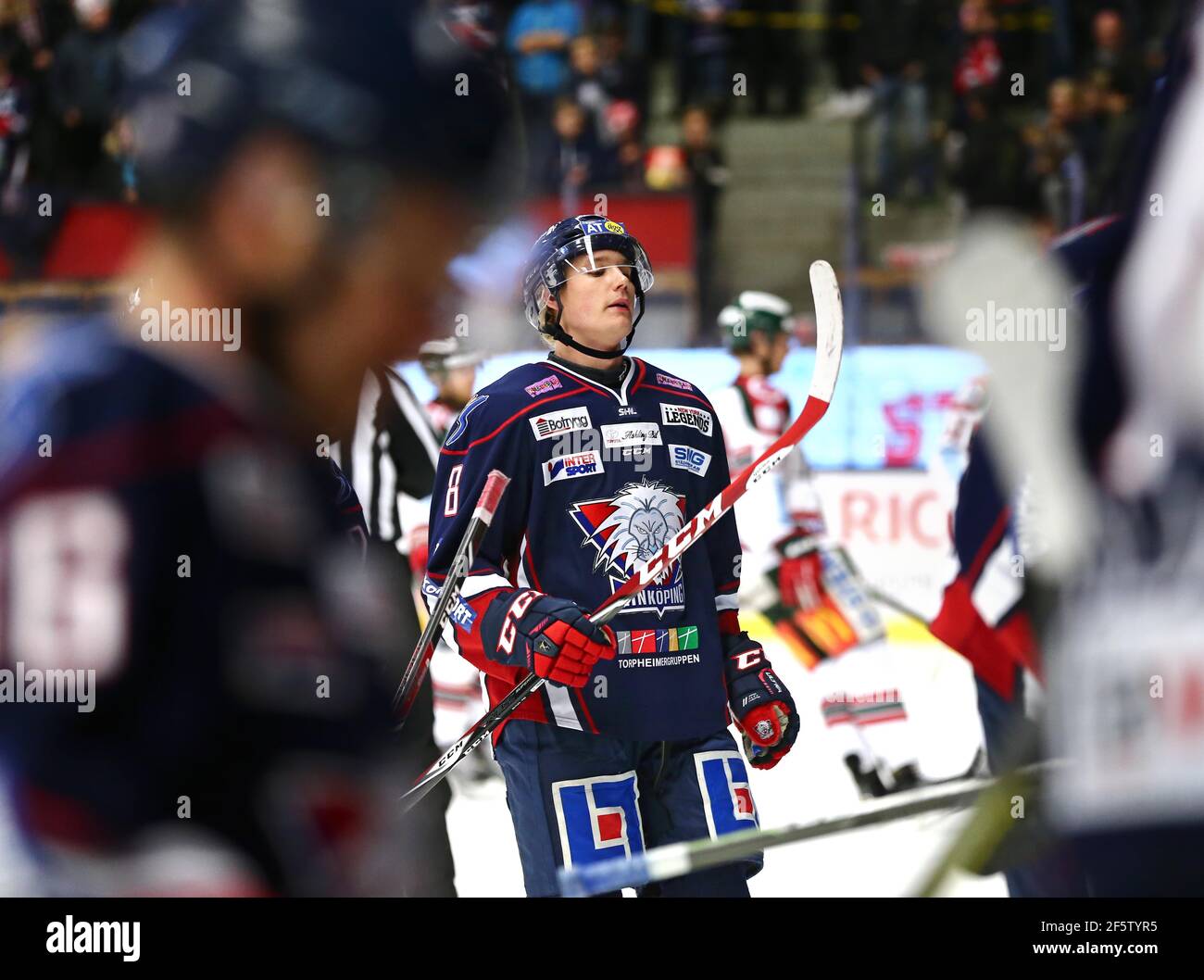 Gustav Forsling, club di hockey Linköping, Linköping. Foto Stock