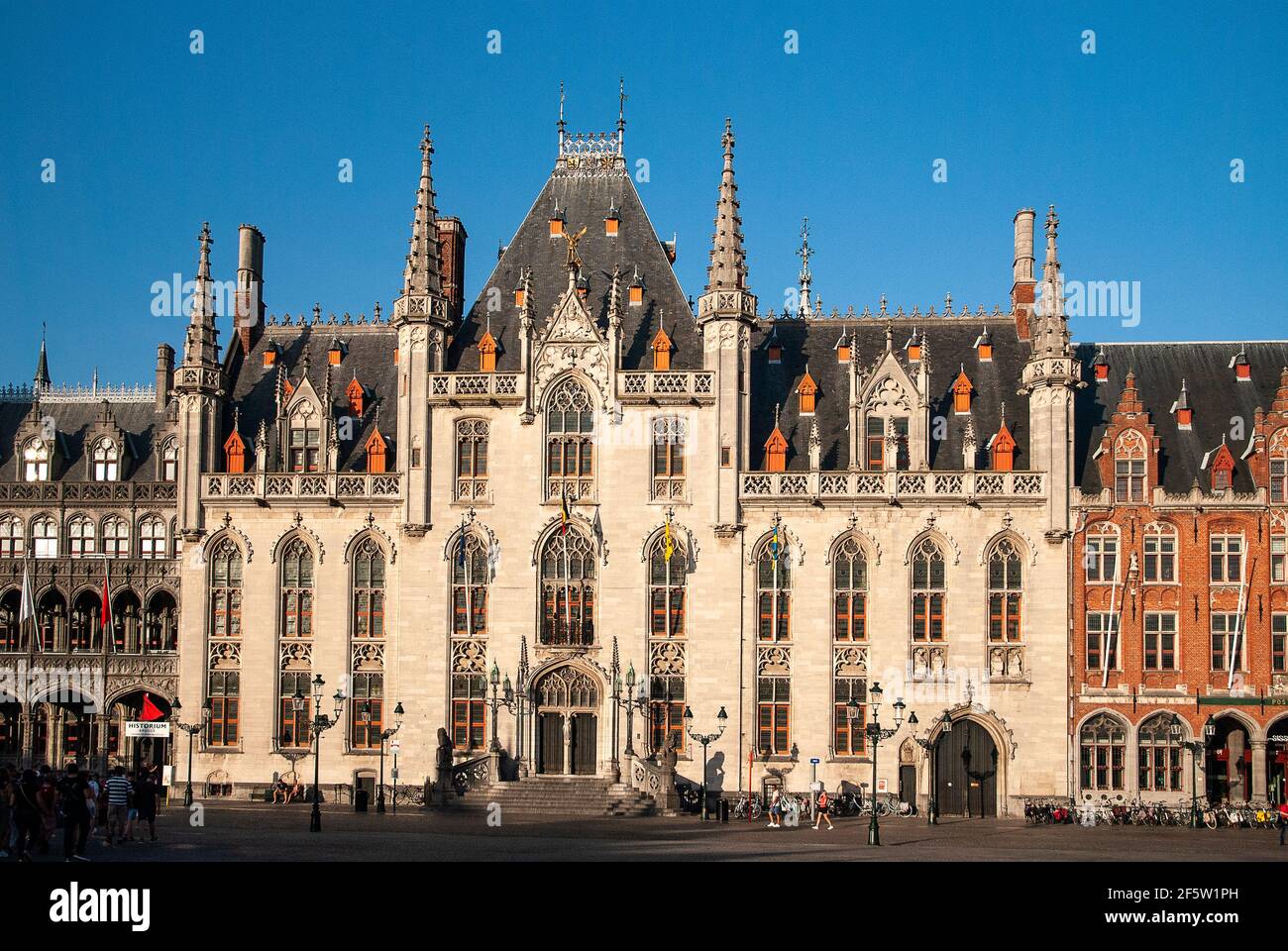 Provinciaal Hof in Bruges Markt (Brugge) Belgio - Fiandre Foto Stock