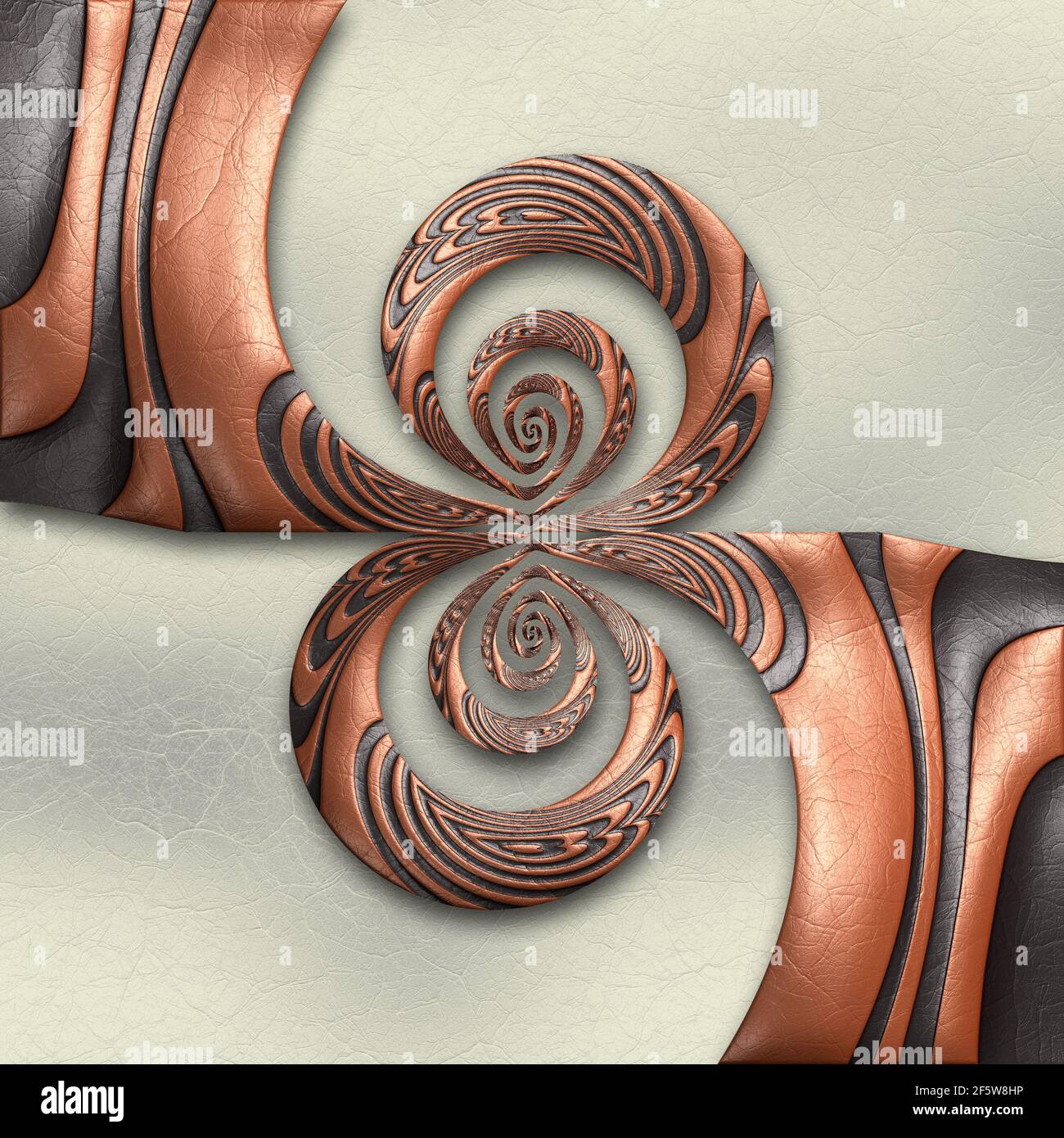 Sfondo di lusso con motivo in rilievo sulla pelle Foto Stock