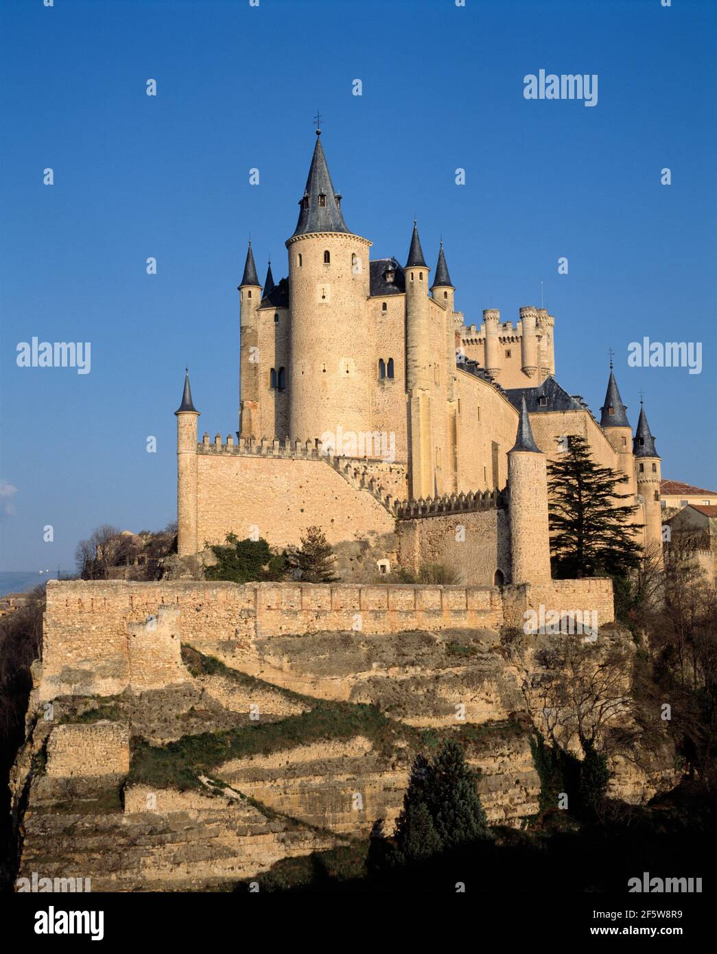 Spagna. Segovia. Alcázar di Segovia. Palazzo fortificato. Foto Stock