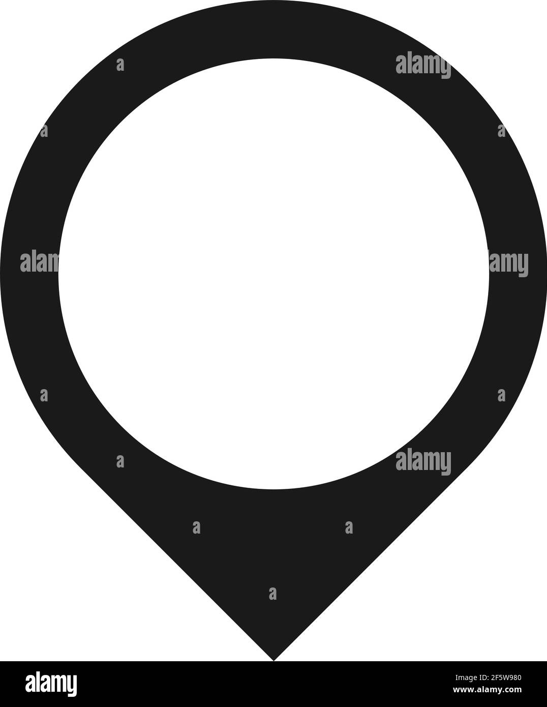 Marcatore mappa, puntina mappa, icona posizione, simbolo: Illustrazione vettoriale stock, grafica clip art Illustrazione Vettoriale