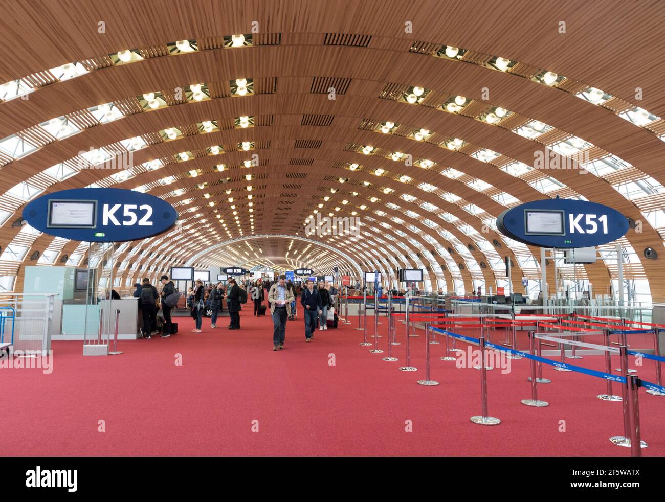 Dall'aeroporto Charles de Gaulle di Parigi, Francia Foto Stock