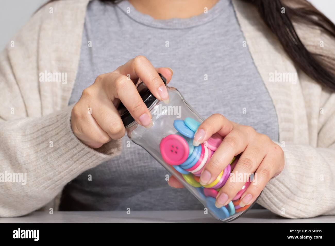 Attività sulle capacità motorie Foto Stock