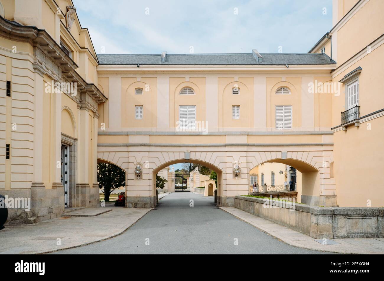 Palazzo reale del Pardo a Madrid, Spagna. Foto Stock