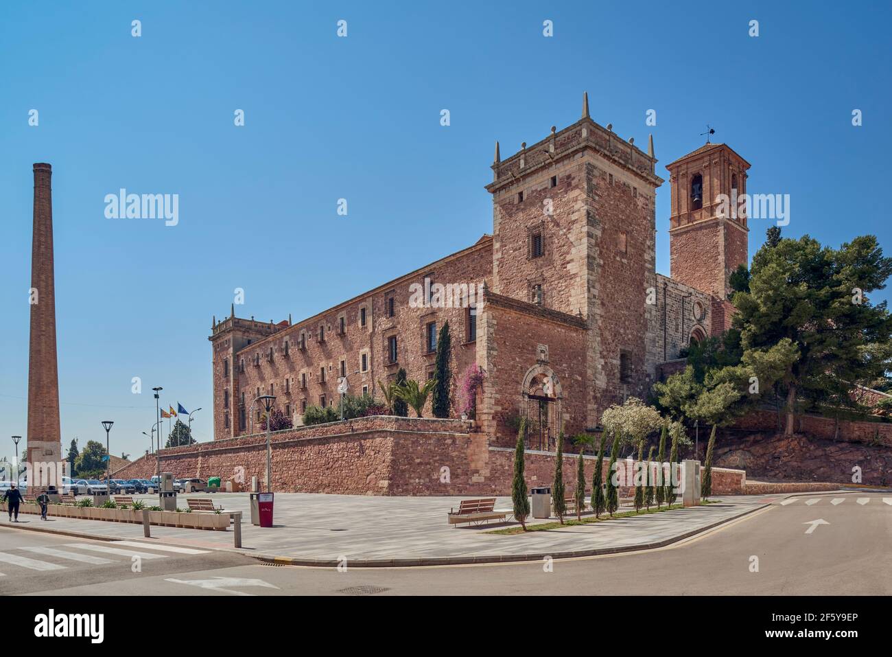 Monastero di Santa María, dichiarato monumento storico-artistico nazionale (patrimonio di interesse culturale) a El Puig, Valencia, Spagna, Europa Foto Stock