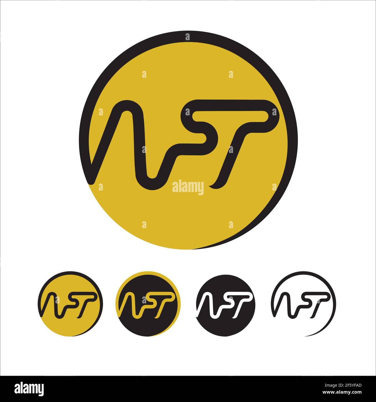 Simbolo non fungibile simbolo di ledger NFT, marchio; simbolo, disegno, segno, contrassegno, figura, timbro, monogramma; insegne, cresta, sigillo, stemma, badge, sala Illustrazione Vettoriale