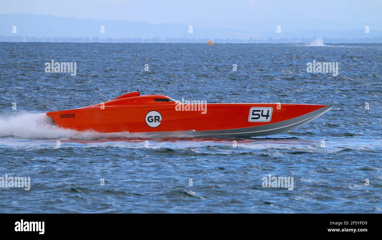 Offshore Superboat Championships, Wyndham Harbour, Victoria Foto Stock