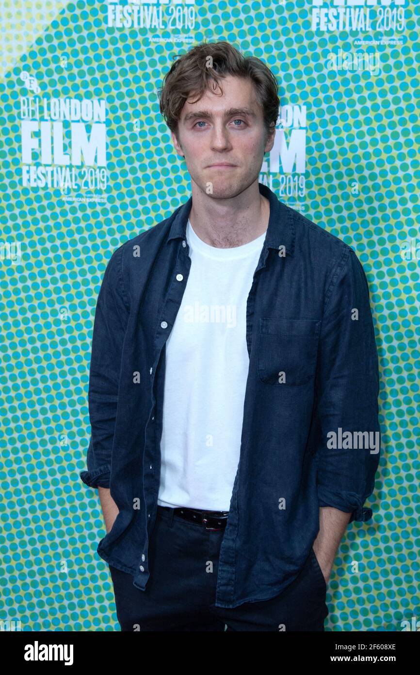 File photo datato 10 ottobre 2019 di Jack Farthing che partecipa alla prima ufficiale dei segreti durante il 63° Festival del Film di Londra della BFI. La stella poldark Jack Farthing è stata lanciata come Princes Charles nel film di Spencer in programma con Kristen Stewart come Principessa Diana. L'attore inglese, 35, che ha giocato il criminale George Wargigan nella serie drammatica della BBC uno, seguirà le orme di Josh o'Connor, che ritrae il giovane principe nella serie di successo di Netflix la corona. Foto di Aurore Marechal/ABACAPRESS.COM Foto Stock