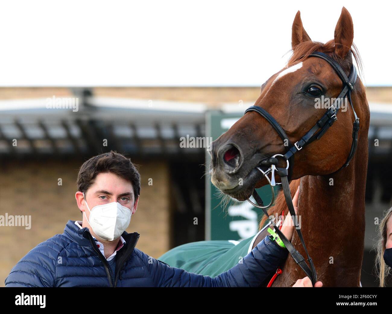 File foto datata 11-10-2020 del Trainer Emmet Mullins con Capo Gentleman. Data di emissione: Lunedì 29 marzo 2021. Foto Stock