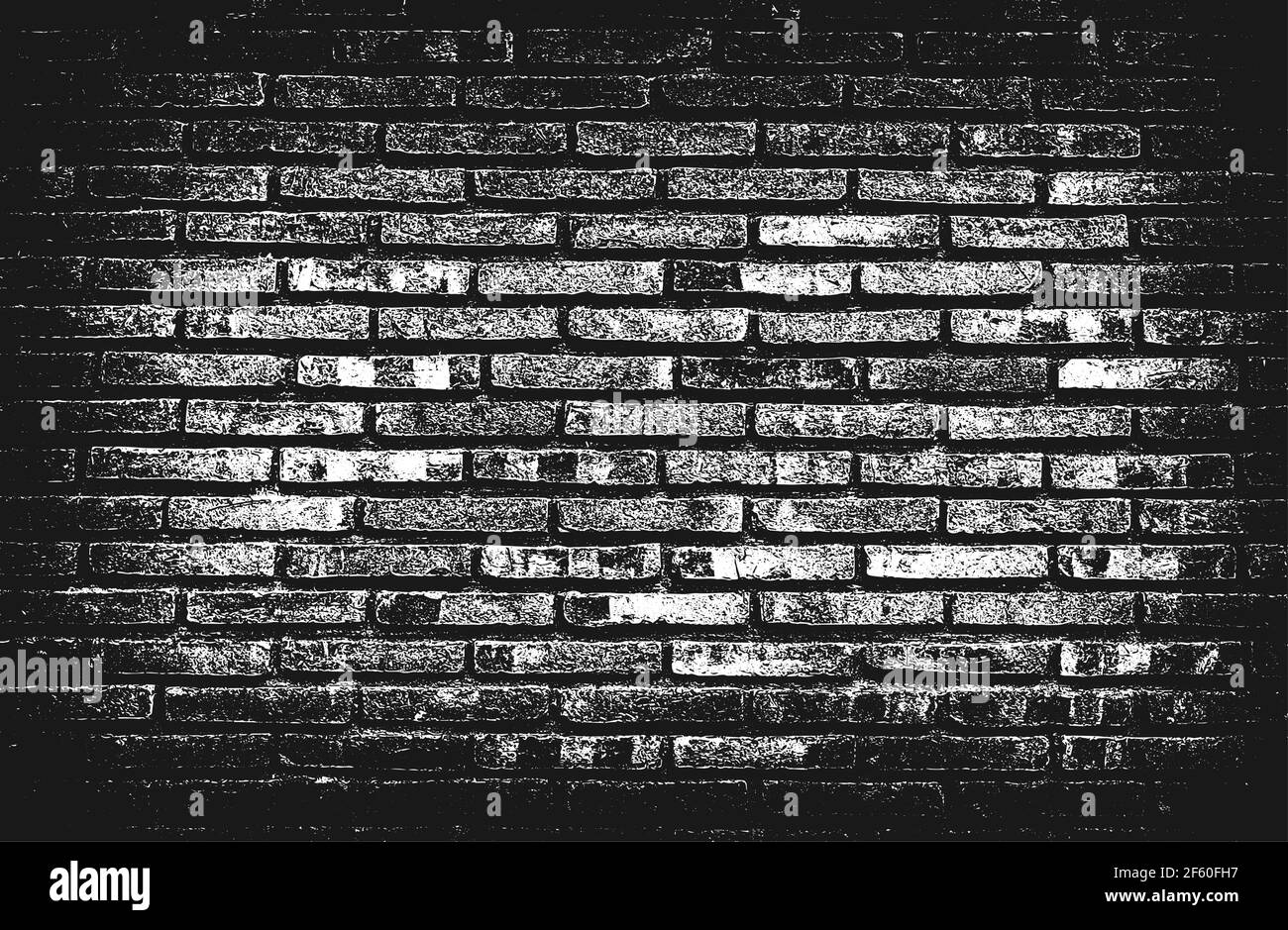 Trama di overlay angosciata di vecchio muro di mattoni, sfondo grunge. Illustrazione vettoriale astratta. Illustrazione Vettoriale