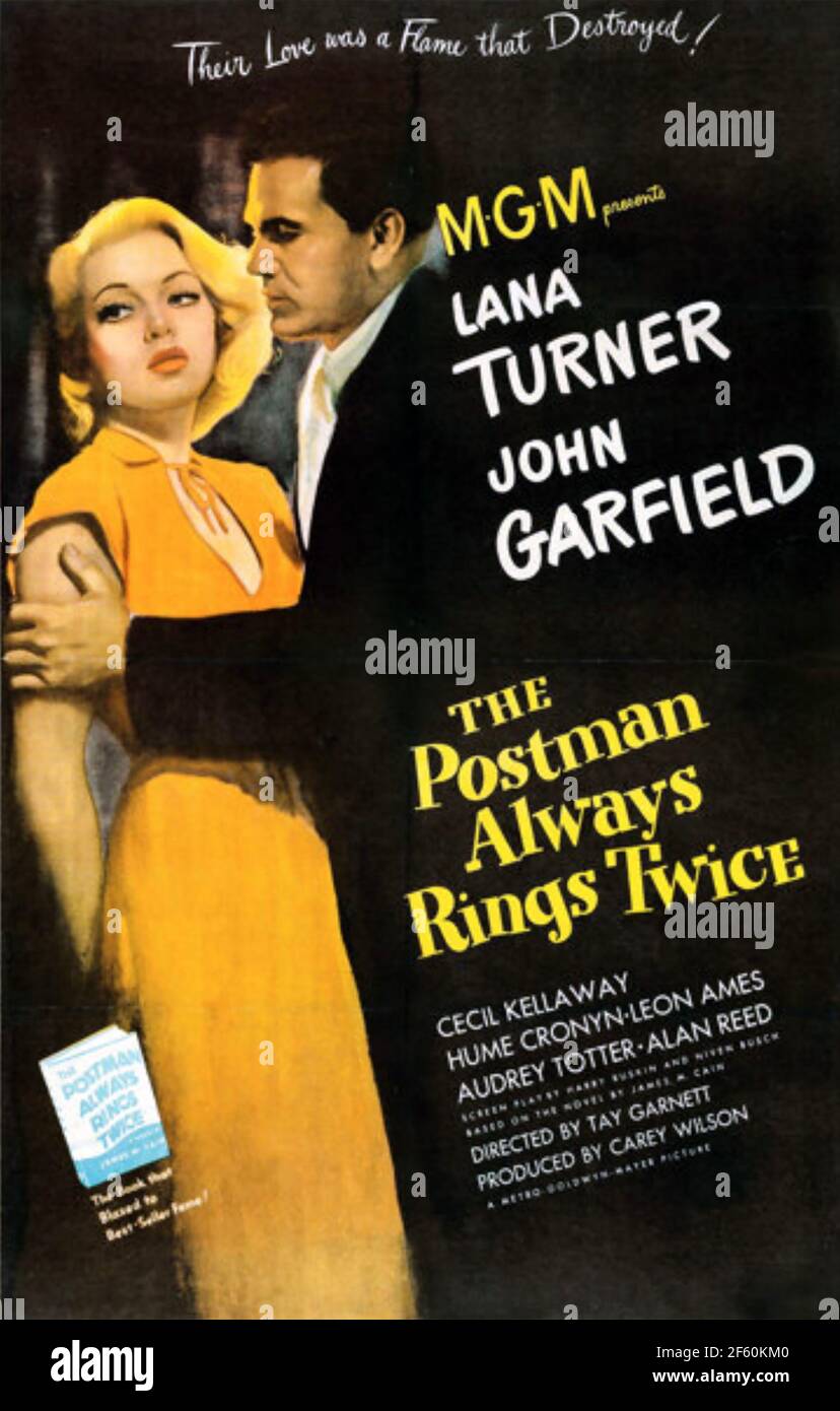 IL POSTINO SUONA SEMPRE DUE VOLTE 1946 film con Lana Turner E John Garfield Foto Stock