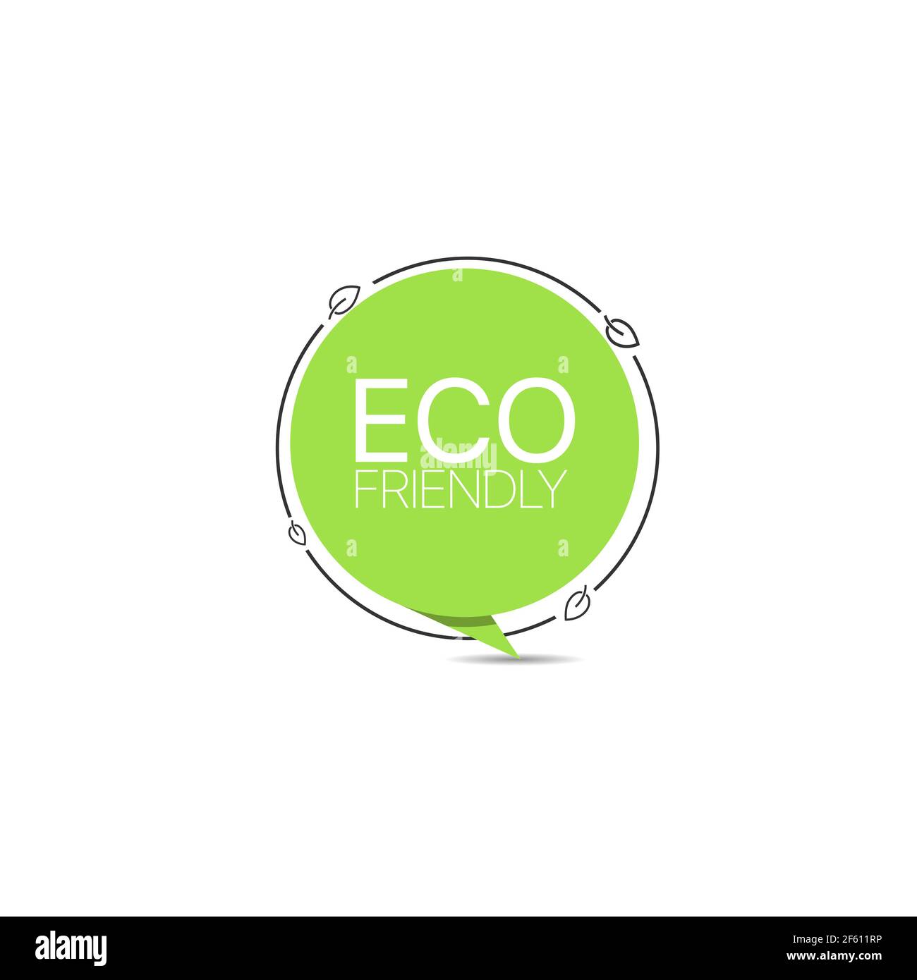 Etichetta del prodotto ecocompatibile Illustrazione Vettoriale