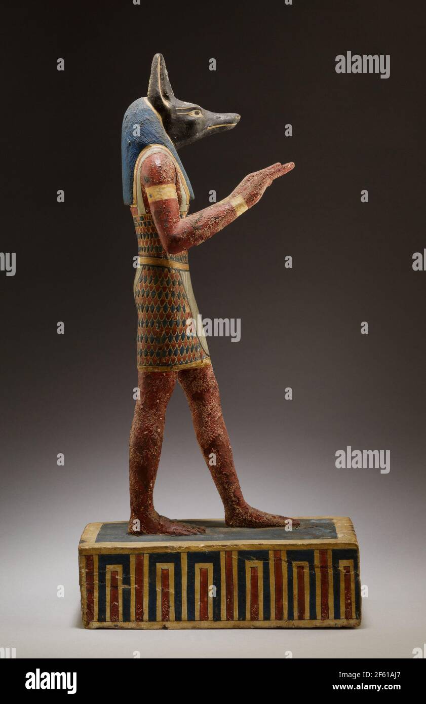 Anubis, Dio egiziano della morte e dell'Afterlife Foto Stock