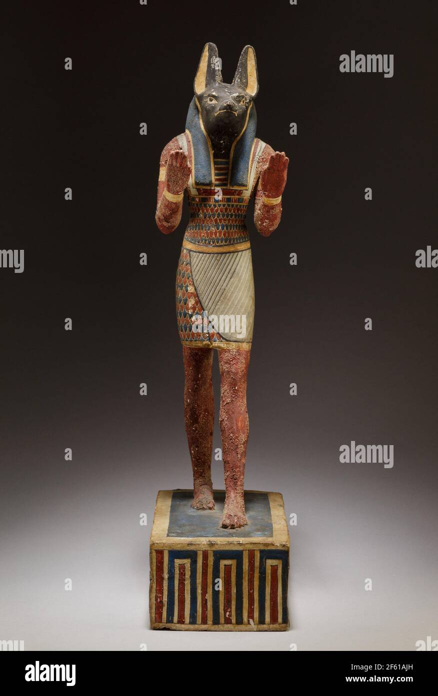 Anubis, Dio egiziano della morte e dell'Afterlife Foto Stock