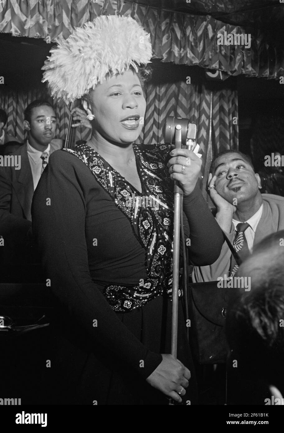 Ella Fitzgerald, cantante jazz americano Foto Stock