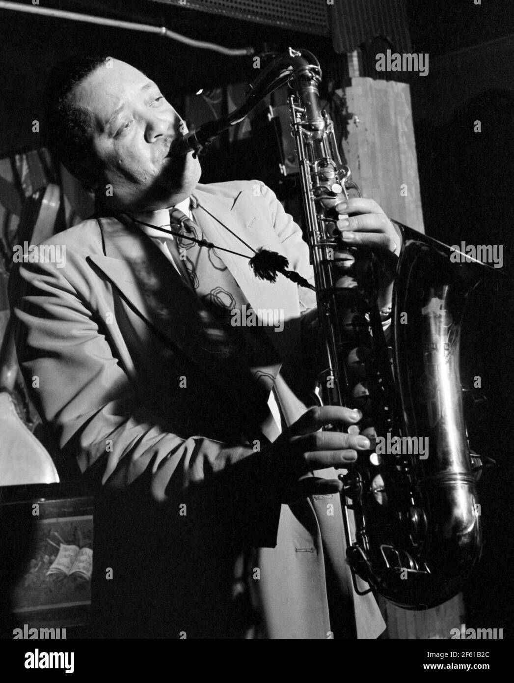 Lester Young, musicista jazz americano Foto Stock