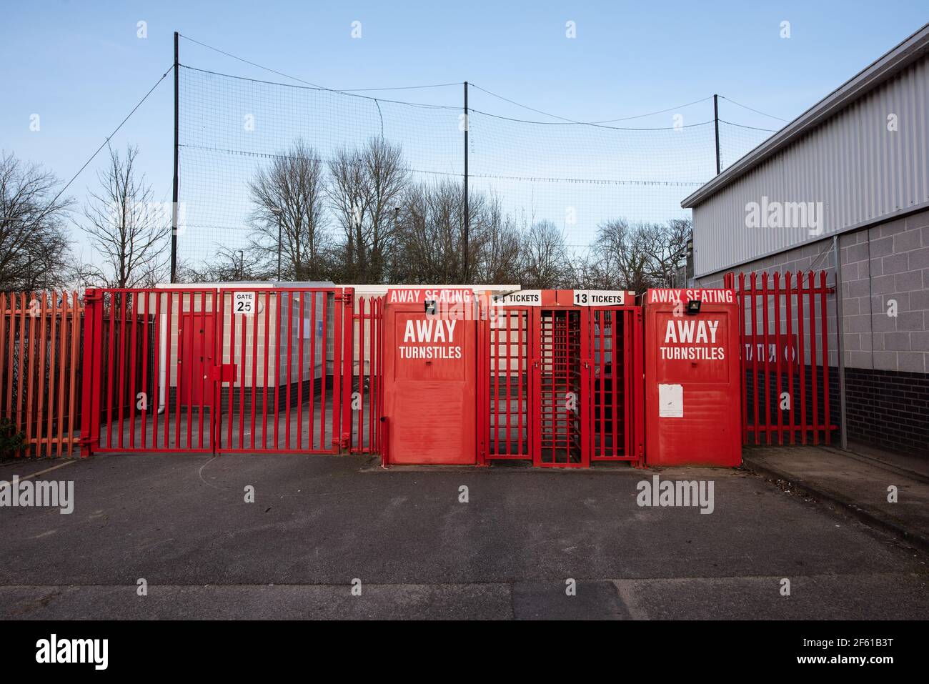 Il Broadfield Stadium (il People's Pension Stadium). Crawley Town FC. Foto Stock