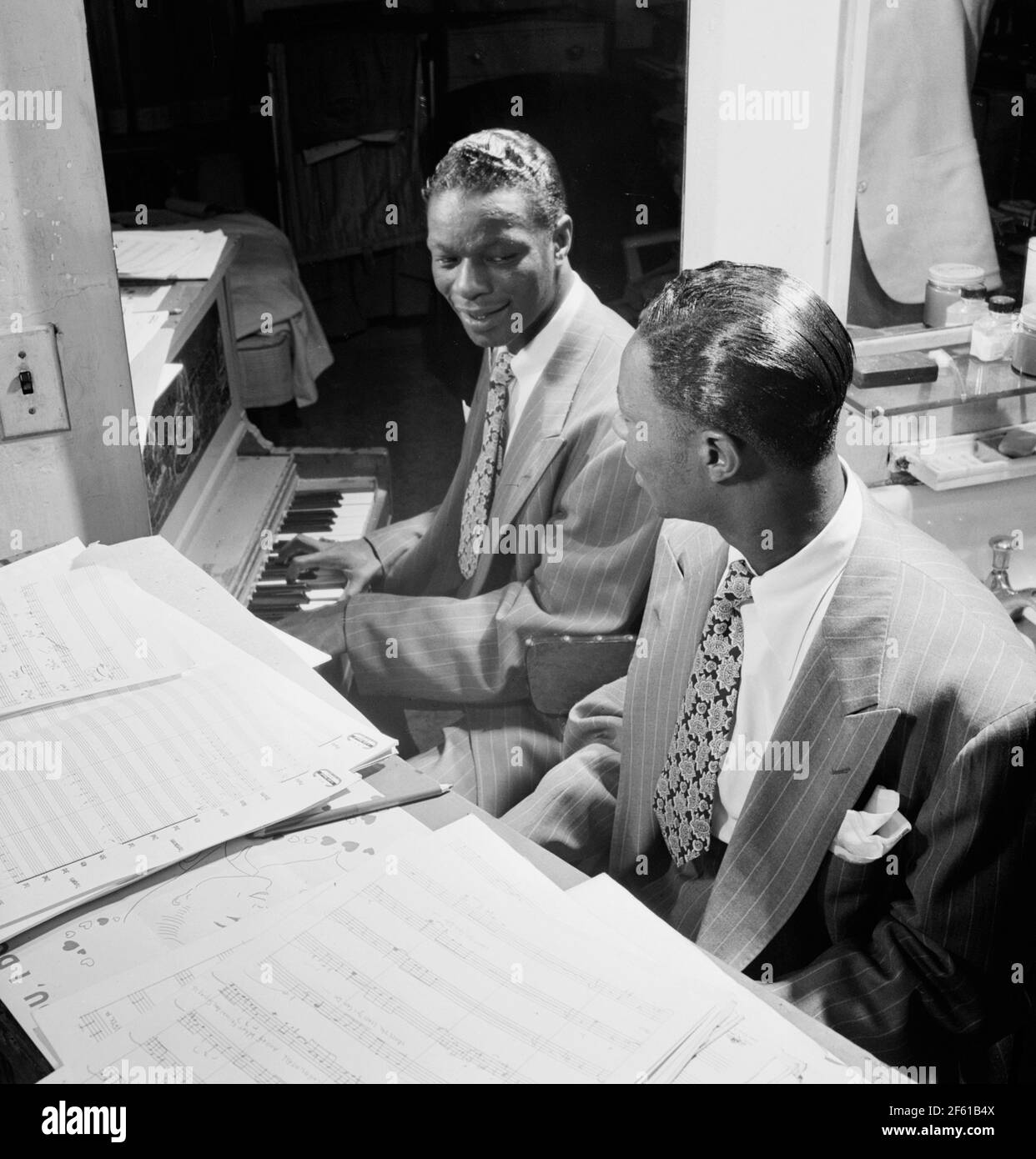 NAT King Cole, musicista jazz americano Foto Stock