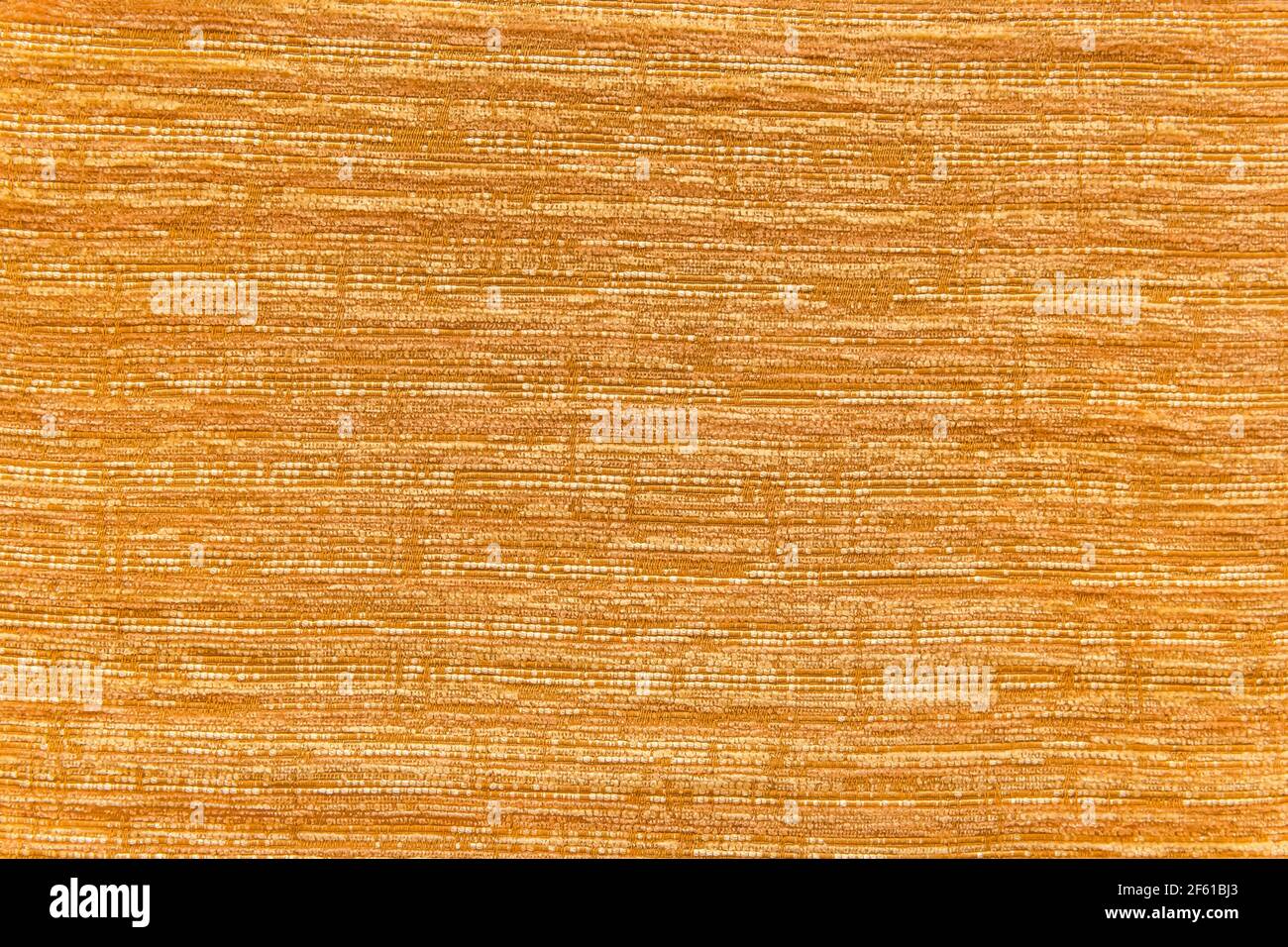 Trama di tela arancione, tessuto astratto tessuto o modello lino vintage carta da parati sfondo superficie. Foto Stock