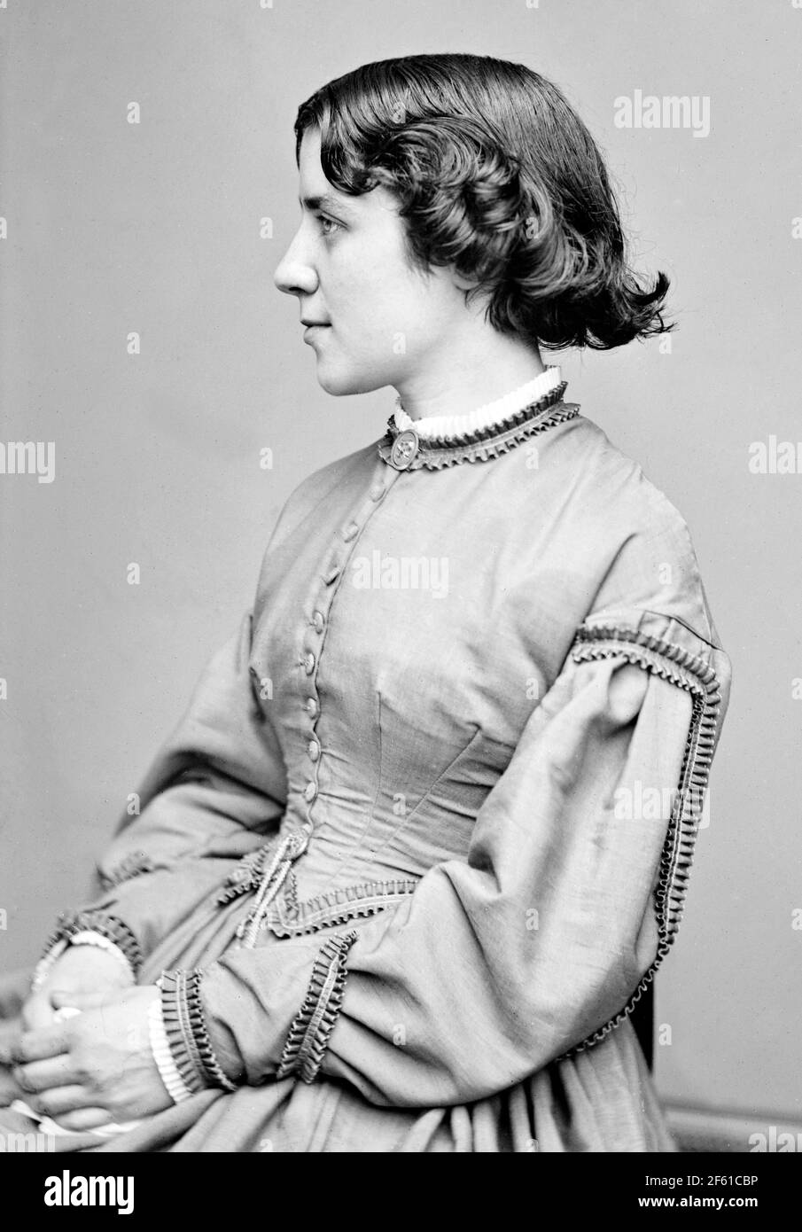 Anna Elizabeth Dickinson, abolizionista americano e Suffragette Foto Stock